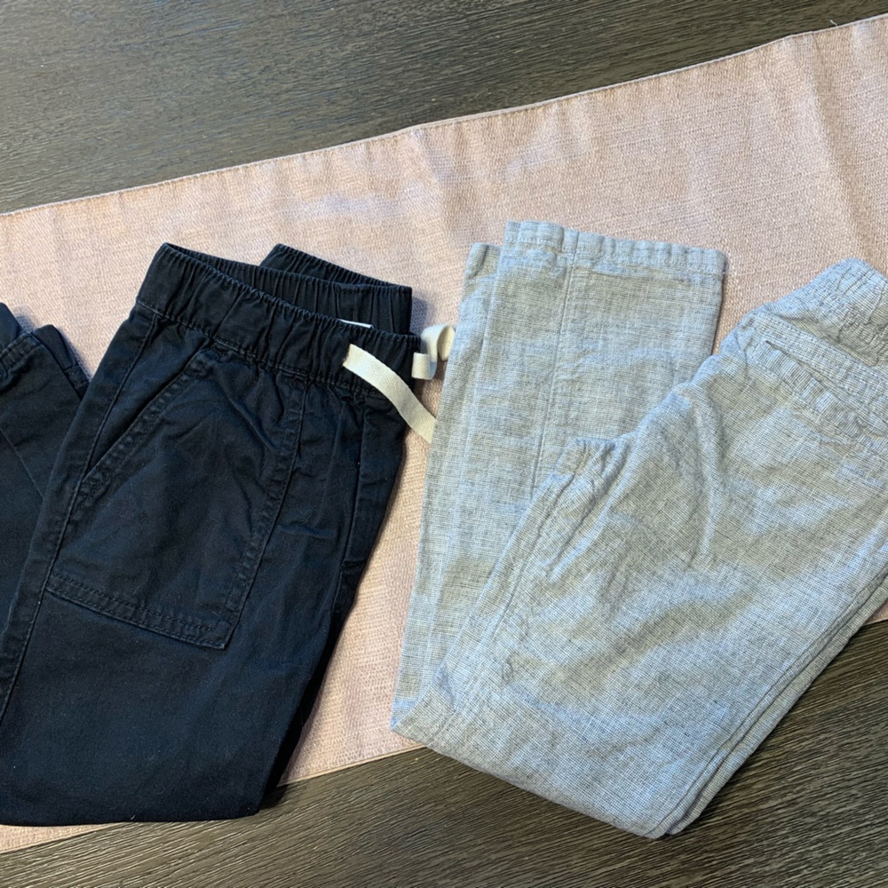 Black and Gray Casual Pants Set